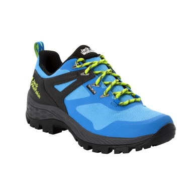 Jack Wolfskin Wanderschuhe Rebellion Guide Texapore Low (Trekking, wasserdicht, 100% PFC-frei) blau Herren